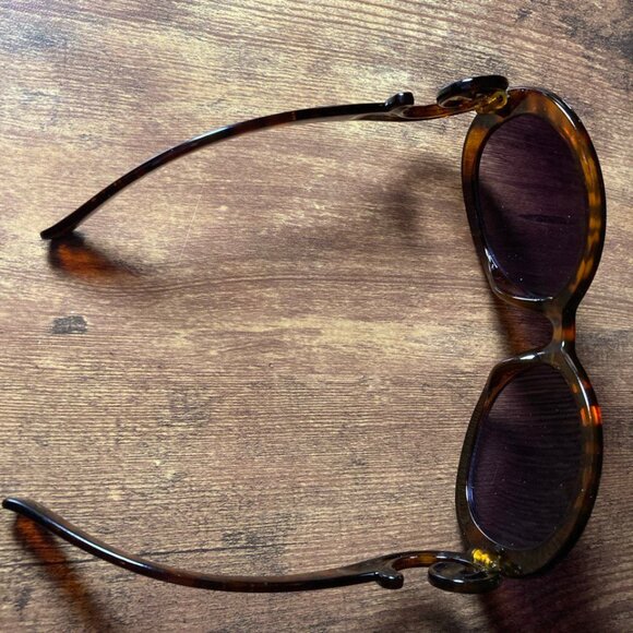 NWOT Unbranded Women's Tortoise Shell Scroll Sunglasses - Picture 4 of 7